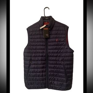 Brooks Brothers Red Fleece Puffer Vest Men M Navy Blue Thermore synthetic Down